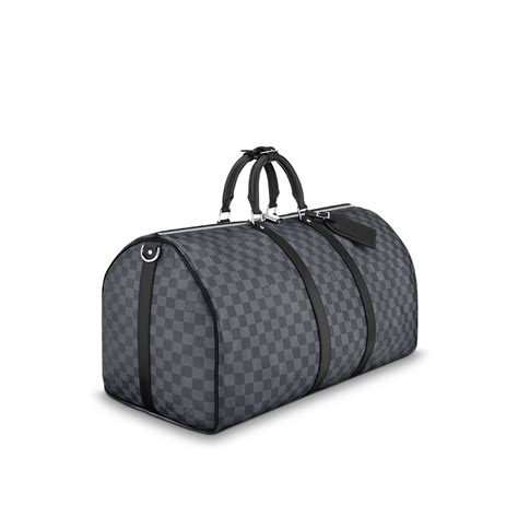 louis vuitton keepall 55 damier graphite canvas|louis vuitton keepall 55 size.